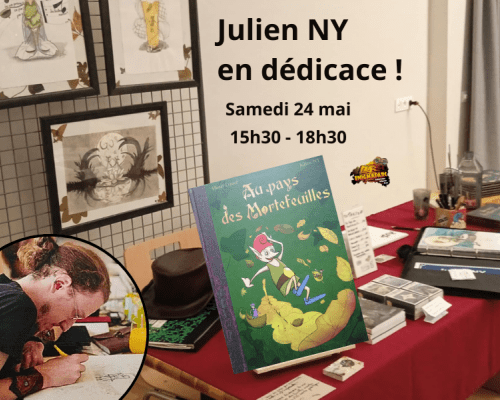 Dédicace de Julien NY à Enigmaparc
