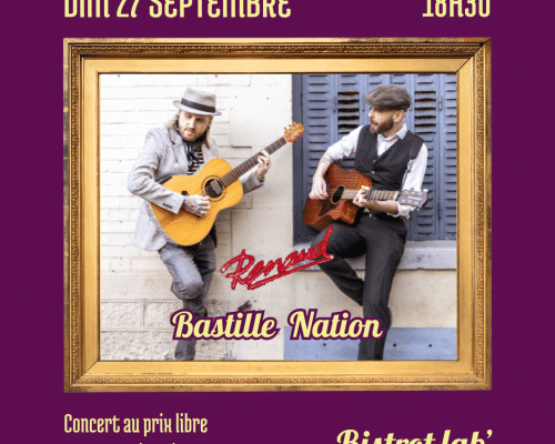 Concert de Bastille Nation un Cover Renaud des années 1975 à 1985