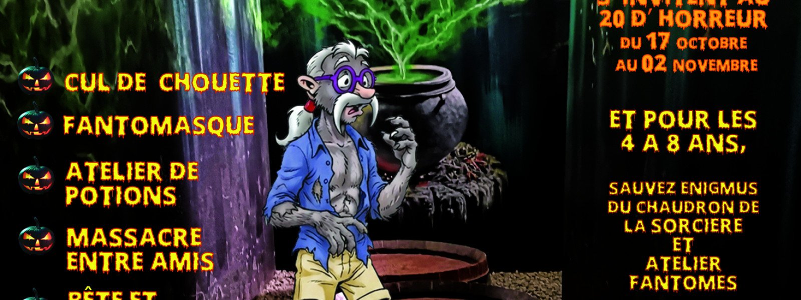 Les 6 trouilles d'Halloween s'invitent au 20 d'horreur